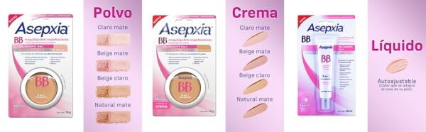 todos los maquillajes asepxia